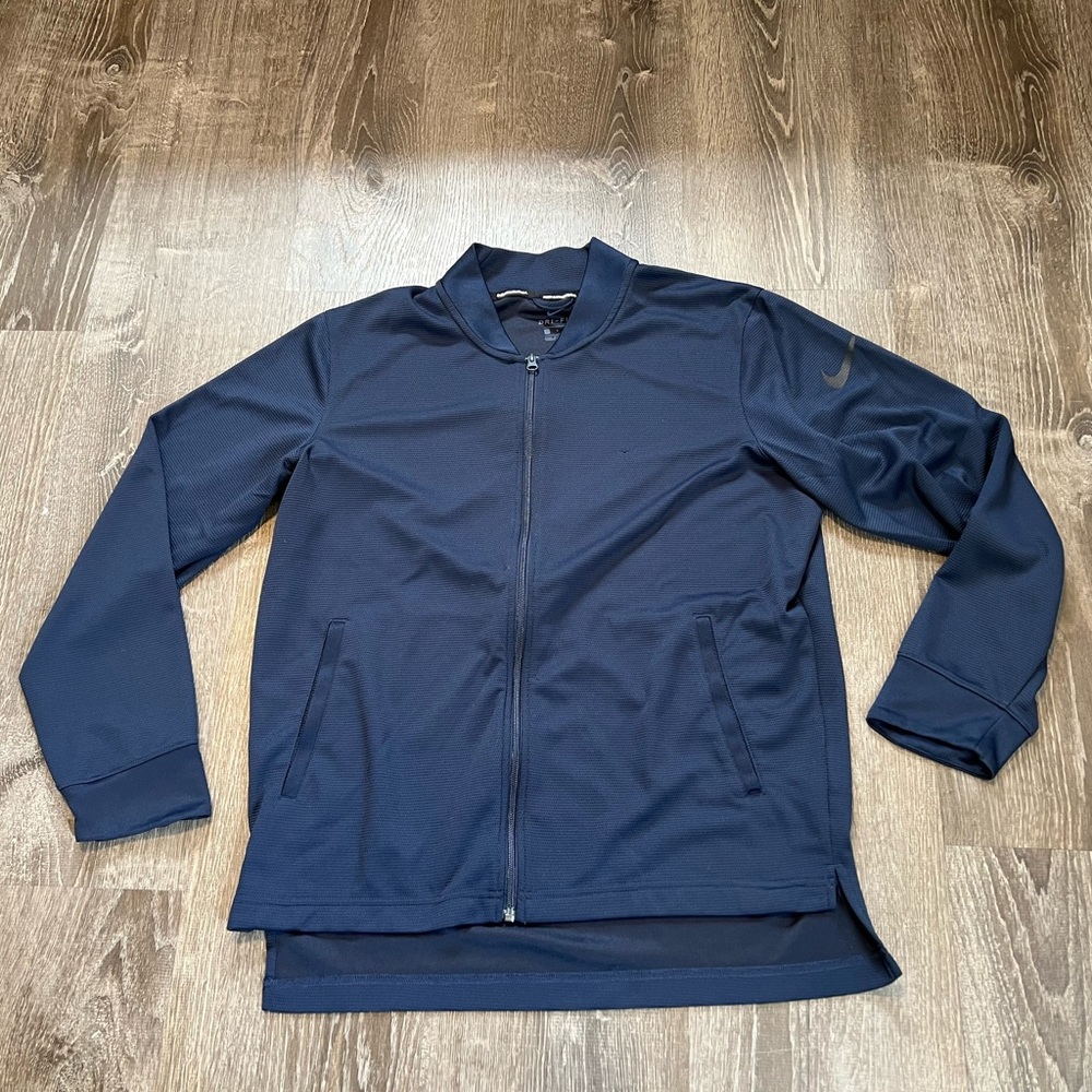 NIKE**V. Light Navy Zip-Up**Large**$128